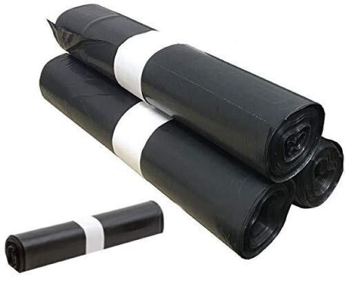 Lot de 100 Sacs Poubelle Grande Capacité 50L - Lien coulissants, Ultra Résistant, Anti-Fuites, Noir Opaque - 4 Rouleaux de 25 sacs