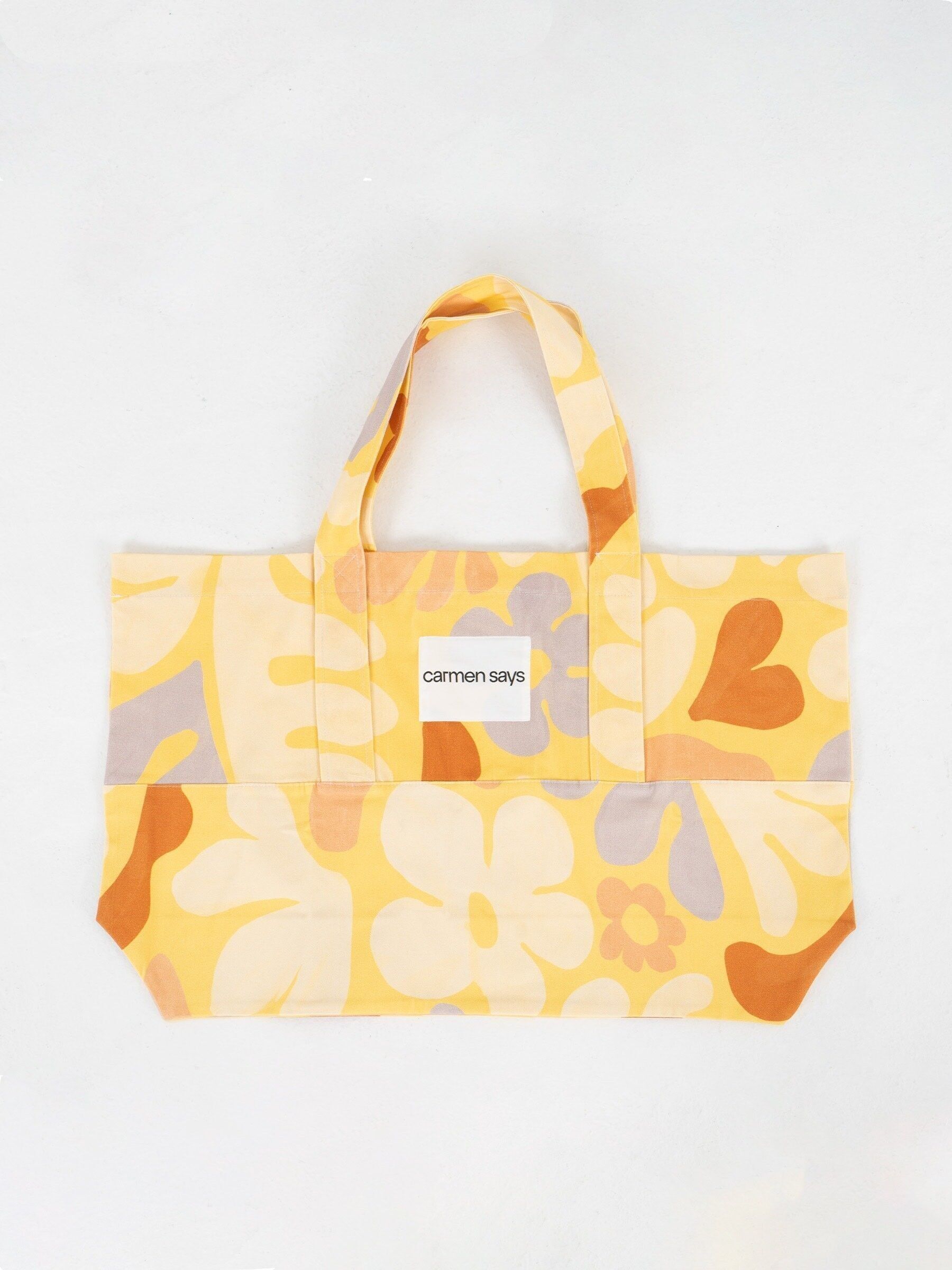 Borsa a tracolla grande stampata