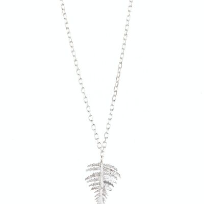 Handmade Sterling Silver Fern Necklace - without beads
