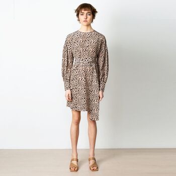 Robe en soie Sunday Dots courte 2