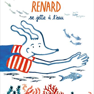 Renard se jette à l’eau