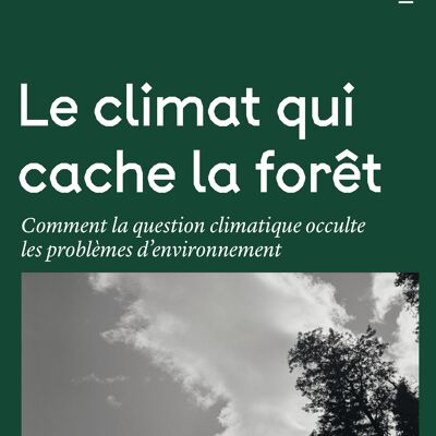 Le climat qui cache la forêt