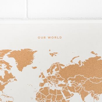 Carte du monde en liège pour couple - Édition spéciale 3