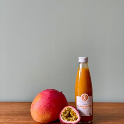 Zumo de fruta - Néctar de mango y pasión ecológico - 24cl - E480
