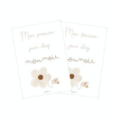 Cartes Souvenirs chez Nounou "fleur"