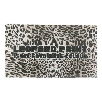 Paillasson imprimé léopard gris (70 x 40 cm) 3
