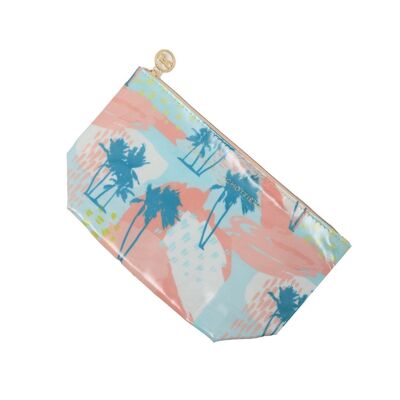 Bali gusseted pouch - light blue guava