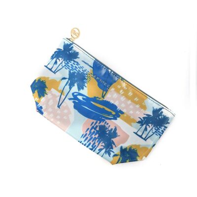 Bali gusseted pouch - river blue