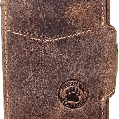 PORTE CARTE EN CUIR VINTAGE RFID