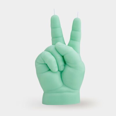 Vela PEACE - Vela con gesto de la mano del bebé | Bebé gesto de PAZ | Vela novedad hecha a mano | regalo divertido