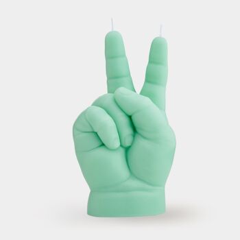 Bougie PEACE - Bougie geste de la main de bébé | Geste de paix de bébé | Bougie fantaisie faite à la main | Cadeau drôle 1