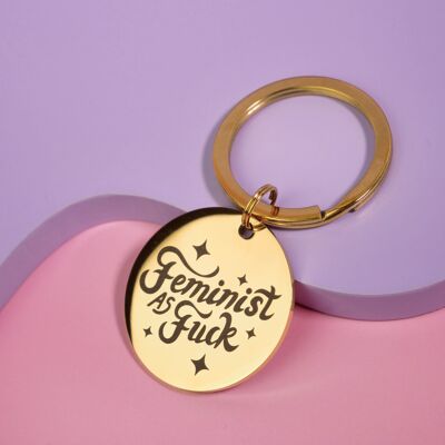 Llavero Feminista como la mierda