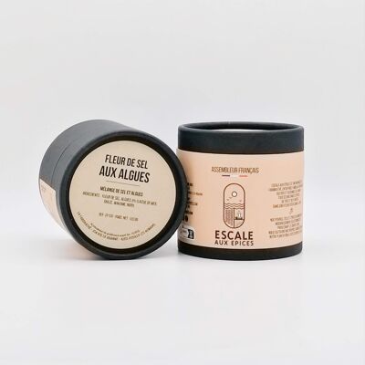 Fleur de sel aux algues - Boite 125 gr