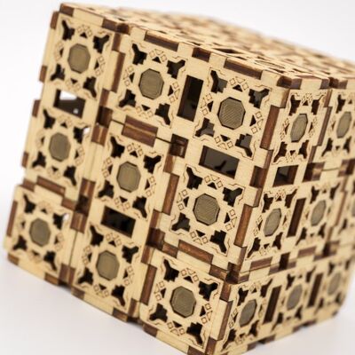 Cubo Soma Magnético NKD PUZZLE para construir "MULTI CUBE DE SOMA"