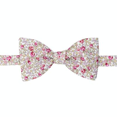 Noeud papillon liberty eloïse rose