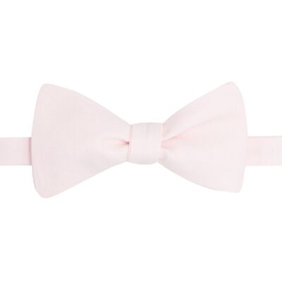 Plain pink bow tie