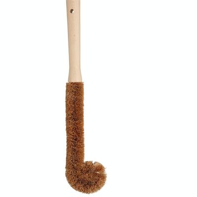 Natural Elements Plastic-Free Bottle Brush with Coconut Husk Bristles and Wooden Handle