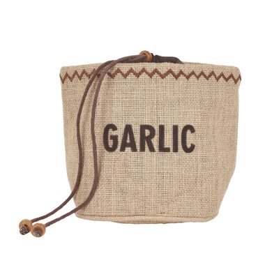 Natural Elements Hessian Garlic Storage Bag