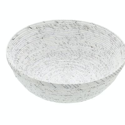 Natural Elements 30cm Reusable Fruit Bowl, Biodegradable Recycled Paper