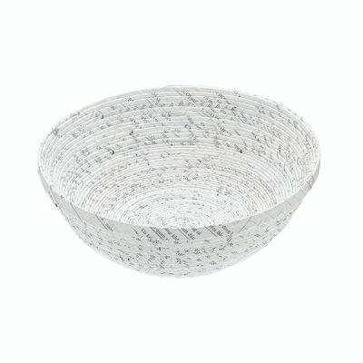 Natural Elements Fruit Bowl, Recycled Paper, Strong, Biodegradable and Reusable, 25cm