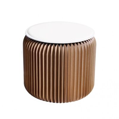 Tabouret pliable 28 cm Marron Garnier