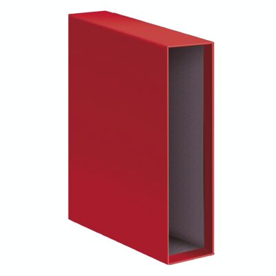 Archicolor cover for A4 file with wide spine red