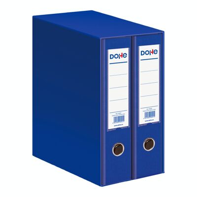 Archicolor module with 2 blue folio size filing cabinets