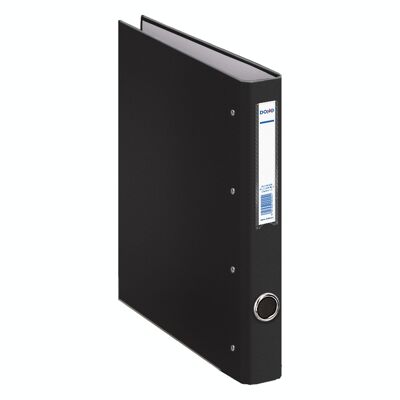 Oficolor folder with 4 rings of 25 mm black folio size