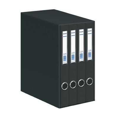 Oficolor module with 4 black A4 size folders