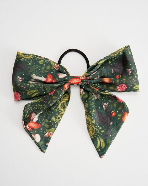 Fable Into the Woods Green Oversized Bow