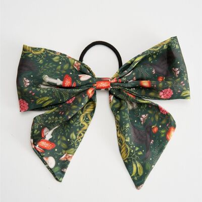 Fable Into the Woods Green Oversized Bow