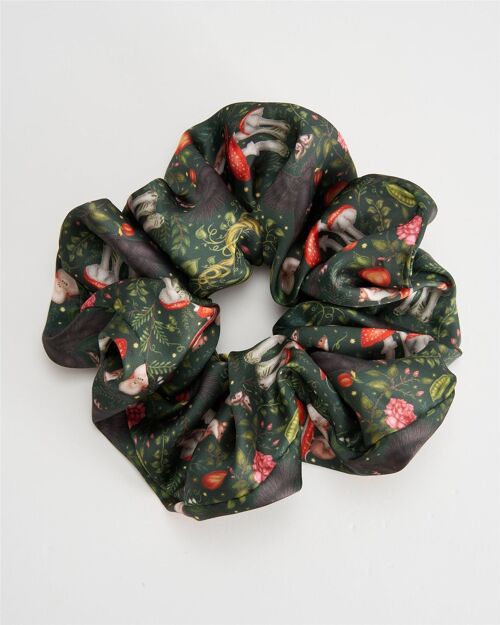 Fable Into the Woods Green Oversized Scrunchies