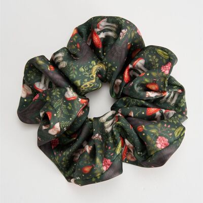 Fable Into the Woods Green Oversized Scrunchies