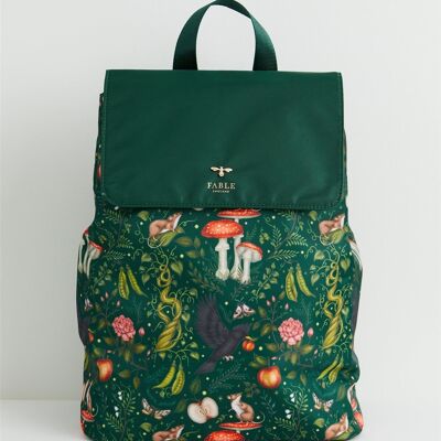 Catherine Rowe x Fable Into the Woods Grüner Rucksack