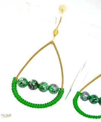 Boucles d'oreille "Mina" de Miss Camille 10