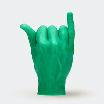Grande Bougie SHAKA - 16 cm. hauteur | Bougie geste de la main SHAKA | Conception super réaliste | Taille et texture réelles de la main | Bougie sculpture faite à la main 5