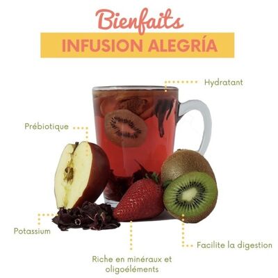 Alegria Infusiones Fruits Deshidratadas 20 Stück Packung 240gr