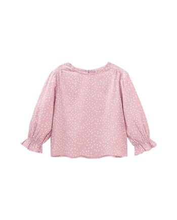 Blouse imprimée à manches longues pour fille 1