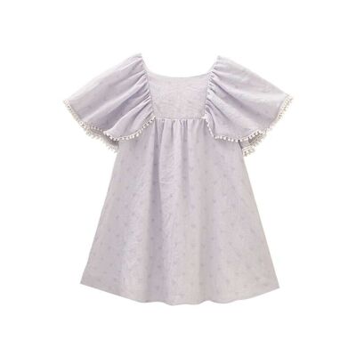 Girl's dress with hearts and bow on the back