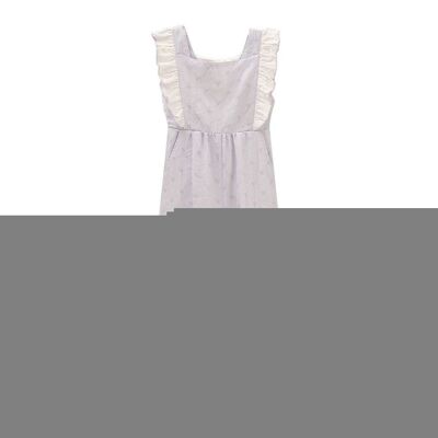 Girl's jumpsuit with hearts and ruffles