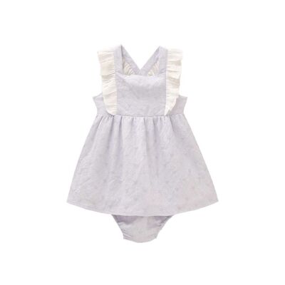 Baby dress with hearts and matching panties