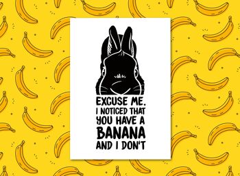 Carte postale "Banane"