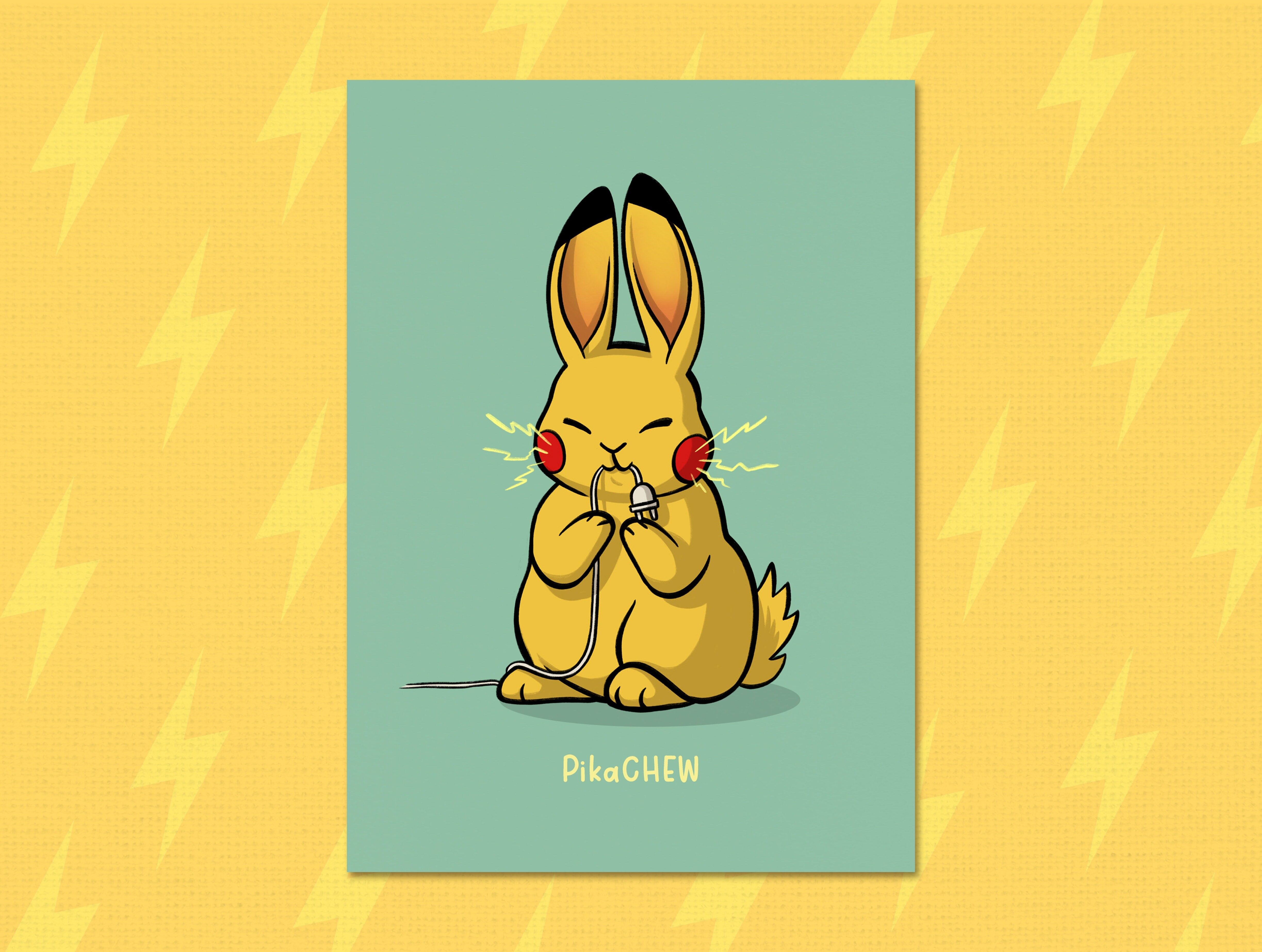 Cartolina "PikaCHEW"