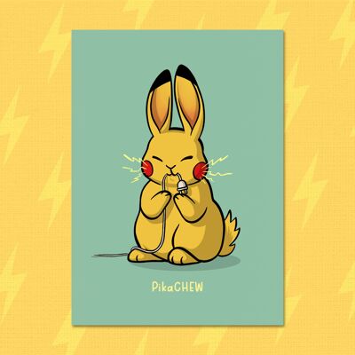 Postcard "PikaCHEW"