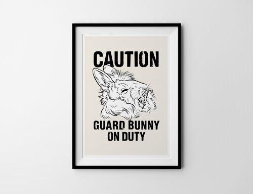 Kunstdruck "Guard Bunny"