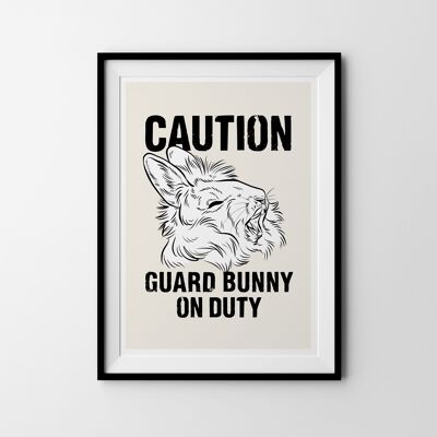Kunstdruck "Guard Bunny"