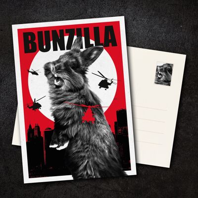 Postkarte "Bunzilla"