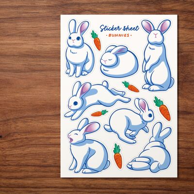 Stickerbogen "Kaninchen"