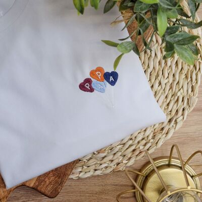 Embroidered T-shirt - Papa Ballon