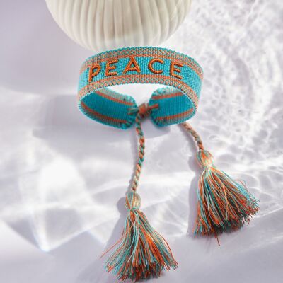 PEACE statement bracelet